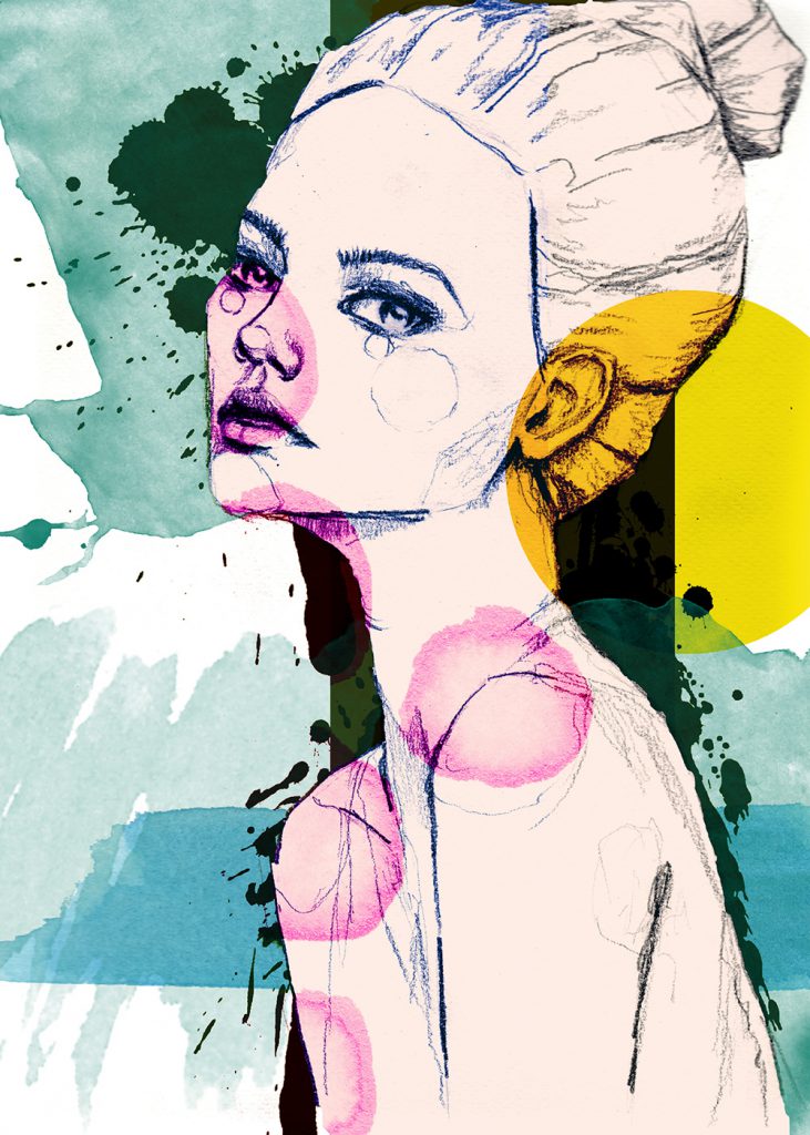 natdelacroix-chica-girl-perfil-watercolor-tenerife