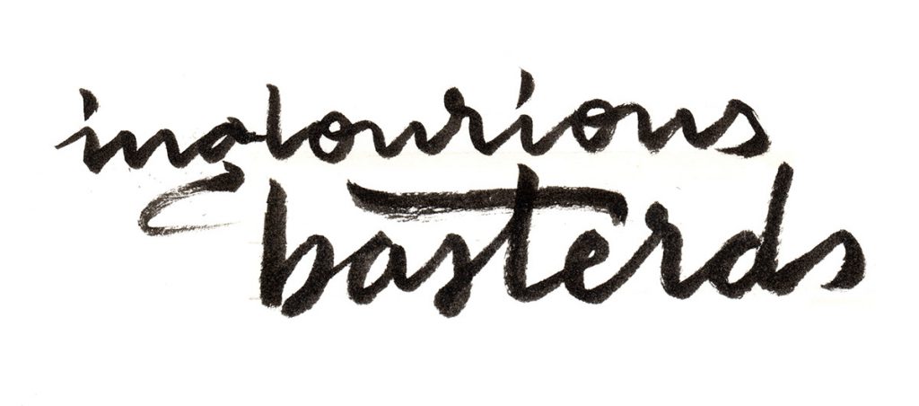 natdelacroix ilustracion malditos bastardos inglorious basterds tarantino poster lettering